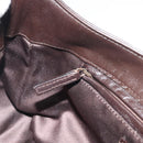 SAINT LAURENT Chain Shoulder Bag Leather Brown Gold Tone 138957 Auth yk20663SAM-22