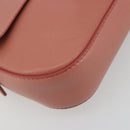 FENDI Studs Mamma Baguette Shoulder Bag Leather Pink Gold Tone Auth yk20664SAM-11