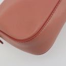 FENDI Studs Mamma Baguette Shoulder Bag Leather Pink Gold Tone Auth yk20664SAM-13
