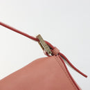 FENDI Studs Mamma Baguette Shoulder Bag Leather Pink Gold Tone Auth yk20664SAM-14