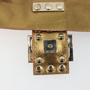 FENDI Studs Mamma Baguette Shoulder Bag Leather Pink Gold Tone Auth yk20664SAM-17