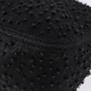 FENDI Mamma Baguette Bag Leather Beads Black Silver 8BR001 Auth yk20665SAM-16