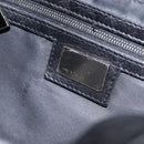 FENDI Mamma Baguette Bag Leather Beads Black Silver 8BR001 Auth yk20665SAM-20