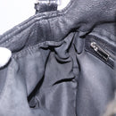 FENDI Mamma Baguette Bag Leather Beads Black Silver 8BR001 Auth yk20665SAM-21