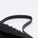 FENDI Mamma Baguette Bag Leather Beads Black Silver 8BR001 Auth yk20665SAM-8