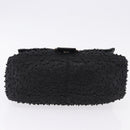 FENDI Mamma Baguette Bag Leather Beads Black Silver 8BR001 Auth yk20665SAM-5