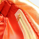 FENDI Rhinestone Mamma Baguette Shoulder Bag Leather Gold Tone Auth yk20666SAM-21