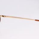 CHANEL Sunglasses Metal Brown Gold Tone CC Auth yk20670M-12