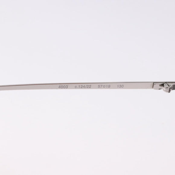 CHANEL Sunglasses Metal Silver CC Auth yk20671