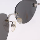 CHANEL Sunglasses Metal Silver CC Auth yk20671-9