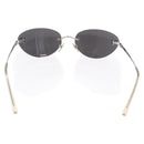 CHANEL Sunglasses Metal Silver CC Auth yk20671-2