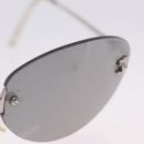 CHANEL Sunglasses Metal Silver CC Auth yk20671-5