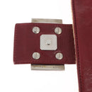 FENDI Mamma Baguette Shoulder Bag Straw Beige Silver Auth yk20673SAV-10