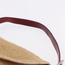 FENDI Mamma Baguette Shoulder Bag Straw Beige Silver Auth yk20673SAV-8