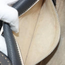 FENDI Celeria Mamma Baguette Shoulder Bag Leather Gray Silver Auth yk20674M-24