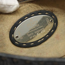 FENDI Celeria Mamma Baguette Shoulder Bag Leather Gray Silver Auth yk20674M-12