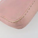 FENDI Celeria Mamma Baguette Shoulder Bag Leather Pink Silver Auth yk20675M-13