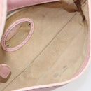 FENDI Celeria Mamma Baguette Shoulder Bag Leather Pink Silver Auth yk20675M-20