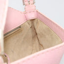 FENDI Celeria Mamma Baguette Shoulder Bag Leather Pink Silver Auth yk20675M-21