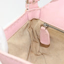 FENDI Celeria Mamma Baguette Shoulder Bag Leather Pink Silver Auth yk20675M-22