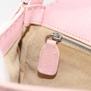 FENDI Celeria Mamma Baguette Shoulder Bag Leather Pink Silver Auth yk20675M-23