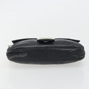 FENDI Mamma Baguette Shoulder Bag Leather Black Silver Auth yk20676SAM-5