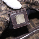 FENDI Zucca Mamma Baguette Shoulder Bag Wool Brown Silver Auth yk20677SAM-20