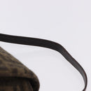 FENDI Zucca Mamma Baguette Shoulder Bag Wool Brown Silver Auth yk20677SAM-8