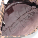 FENDI Zucca Canvas Mamma Baguette Shoulder Bag Brown Silver Auth yk20678SAM-19