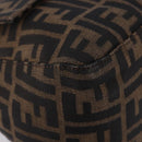 FENDI Zucca Canvas Mamma Baguette Shoulder Bag Brown Silver Auth yk20680SAM-10