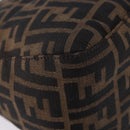 FENDI Zucca Canvas Mamma Baguette Shoulder Bag Brown Silver Auth yk20680SAM-12