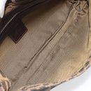 FENDI Zucca Canvas Mamma Baguette Shoulder Bag Brown Silver Auth yk20681SAM-19