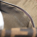 FENDI Zucca Canvas Mamma Baguette Shoulder Bag Brown Silver Auth yk20681SAM-24