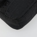 FENDI Zucchino Canvas Mamma Baguette Shoulder Bag Black 8BR000 Auth yk20682SAM-11