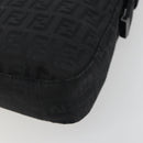 FENDI Zucchino Canvas Mamma Baguette Shoulder Bag Black 8BR000 Auth yk20682SAM-12