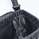 FENDI Zucchino Canvas Mamma Baguette Shoulder Bag Black 8BR000 Auth yk20682SAM-20