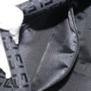 FENDI Zucchino Canvas Mamma Baguette Shoulder Bag Black 8BR000 Auth yk20682SAM-23