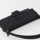 FENDI Zucchino Canvas Mamma Baguette Shoulder Bag Black 8BR000 Auth yk20682SAM-6