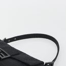 FENDI Zucchino Canvas Mamma Baguette Shoulder Bag Black 8BR000 Auth yk20682SAM-8