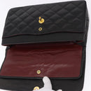 CHANEL Matelasse 28 Chain Hand Bag Lamb Skin Paris Limited Black Auth yk20684SAM-18