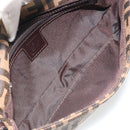 FENDI Zucca Canvas Mamma Baguette Shoulder Bag Brown Silver Auth yk20686SAM-20