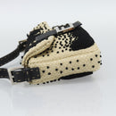 FENDI Celleria Flower Embroidery Straw Mamma Baguette 8BR101 Auth yk20689SM-4