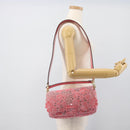 FENDI Flower Mamma Baguette Shoulder Bag Patent 2way Pink 8BR600 Auth yk20690SAM-22