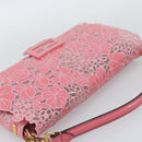 FENDI Flower Mamma Baguette Shoulder Bag Patent 2way Pink 8BR600 Auth yk20690SAM-6