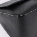 FENDI Mamma Baguette Shoulder Bag Leather Black Gold Tone Auth yk20691SAM-10