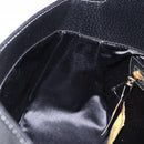 FENDI Mamma Baguette Shoulder Bag Leather Black Gold Tone Auth yk20691SAM-21