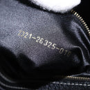 FENDI Mamma Baguette Shoulder Bag Leather Black Gold Tone Auth yk20691SAM-24