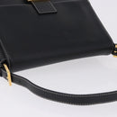 FENDI Mamma Baguette Shoulder Bag Leather Black Gold Tone Auth yk20691SAM-6