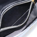 FENDI Mamma Baguette Shoulder Bag Leather Black Gold Tone Auth yk20692SM-23