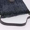FENDI Mamma Baguette Shoulder Bag Beads Navy Silver Auth yk20696SAM-6